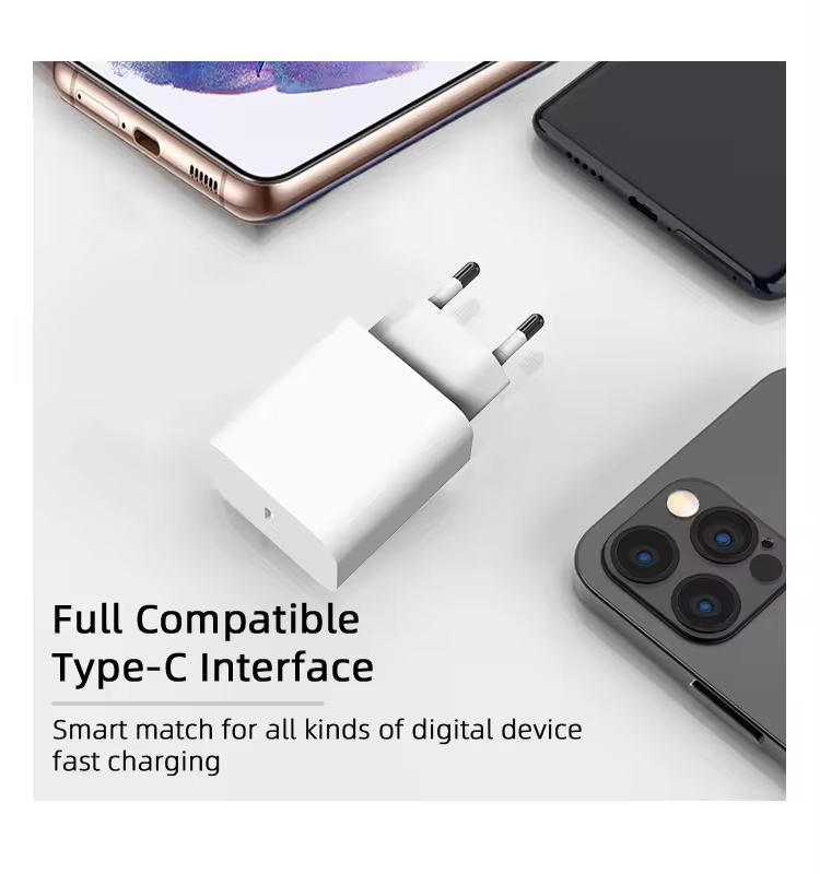 N2 20W Type-C Fast Charger – PD Wall Adapter with USB-C Cable (US/EU/UK Plug)