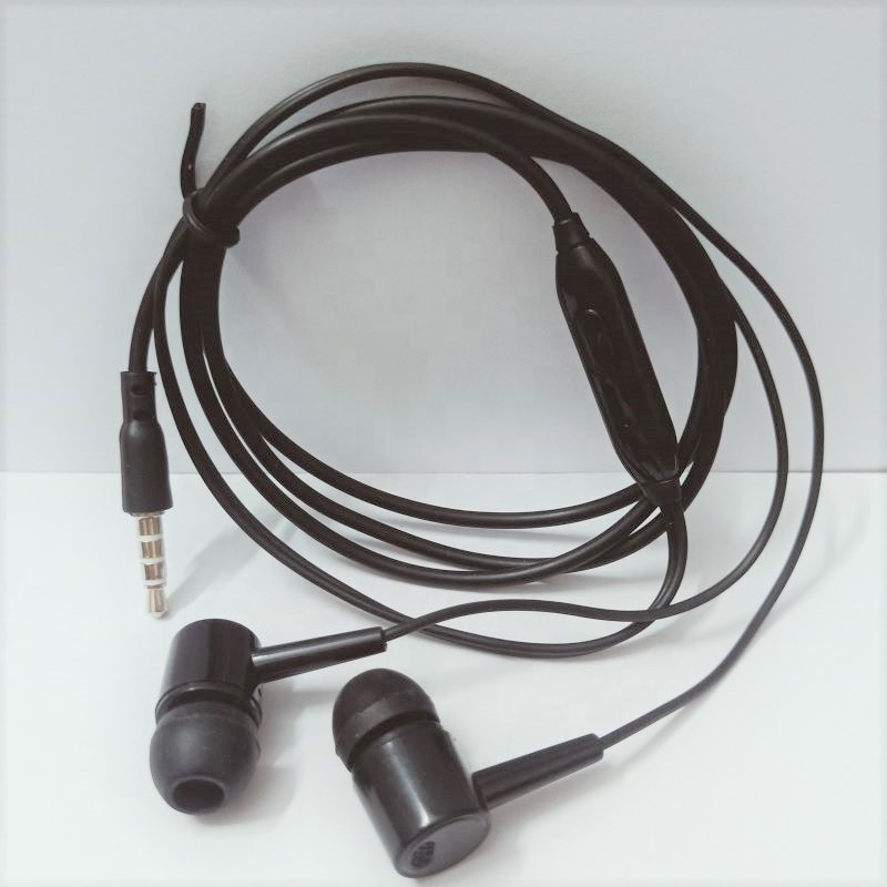 3.5mm Sport Stereo Wired Earphones with Mic – Noise Cancelling Headphones for Mobile & Music Lovers