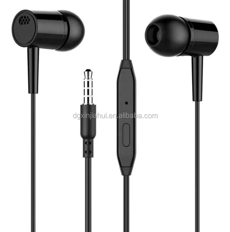 3.5mm Sport Stereo Wired Earphones with Mic – Noise Cancelling Headphones for Mobile & Music Lovers