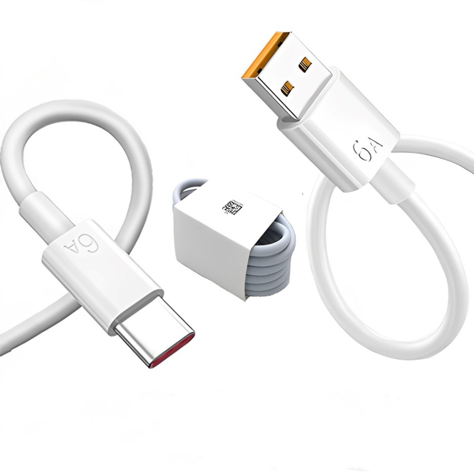 Factory Price 6A USB Type-C Plastic Fast Charging & Data Cable – 1m